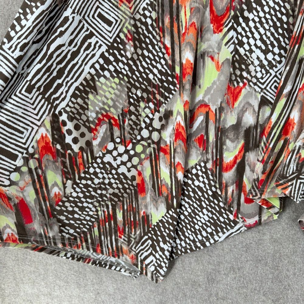 NWT CHICOS Asymmetrical Pull On Maxi Skirt Womens‎ LARGE Stretch Comfy Long Boho - Picture 3 of 9